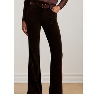 Polo Ralph Lauren 14 Wendy $178 Corduroy Jeans Bootcut Pants Patch Pockets Brown